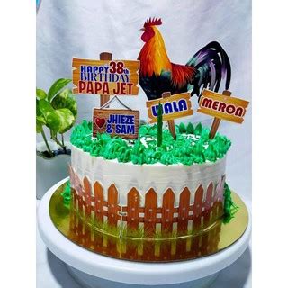 manok topper|MANOK NA PULA CAKE TOPPER FOR BIRTHDAY.